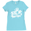 stop bullying Ladies Fitted T-Shirt