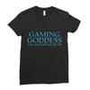 gaming goddess you may bow before me Ladies Fitted T-Shirt