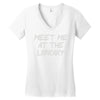 meet me at the library Women's V-Neck T-Shirt