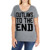 outlaws to the end 3 Ladies Curvy T-Shirt