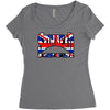 skinhead union jack, ideal birthday gift or present Women's Triblend Scoop T-shirt