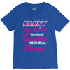 nanny was created because grandkids t shirt V-Neck Tee