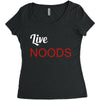 live noods Women's Triblend Scoop T-shirt