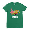 Trouble Ladies Fitted T-Shirt