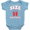 size matters Baby Bodysuit