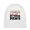 christmas dogs and paws Baby Beanies