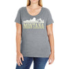 montana mountains Ladies Curvy T-Shirt