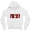 mission college maroon Zipper Hoodie