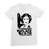 a woman's place is in the resistance Ladies Fitted T-Shirt