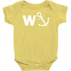 w anchor funny pub joke Baby Onesie