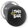 olive this bar Pin-back button