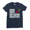 bears beets battlestar galactica Ladies Fitted T-Shirt