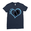 Baby Boy with Heart Any Name Customized Ladies Fitted T-Shirt