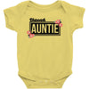 blessed aunitie with flower Baby Bodysuit