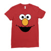 Cookie Monster Elmo Ladies Fitted T-Shirt
