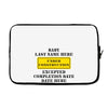 Under Construction Personalize Baby Laptop sleeve