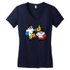 vector gamer boxing Women's V-Neck T-Shirt