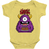 happy birthday monster Baby Bodysuit