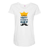 HAPPY FATHERS DAY Maternity Scoop Neck T-shirt