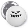 smiling teeth pumpkin face Pin-back button