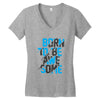 BORN TO BE AWESOME Women's V-Neck T-Shirt