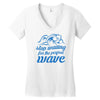 stop waiting Women's V-Neck T-Shirt