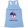 twilight has special eyes Racerback Tank
