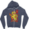 knight owl Zipper Hoodie