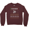 aquarius christmas ugly sweater Crewneck Sweatshirt