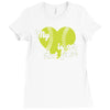 my heart is on that field Ladies Fitted T-Shirt
