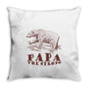 papa the strong Throw Pillow