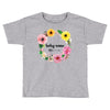 Floral Baby Name Toddler T-shirt