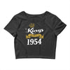 kings are born in 1954 Crop Top