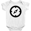 clock black Baby Bodysuit