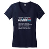 life lessons from g.i Women's V-Neck T-Shirt