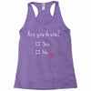 Are You Drunk? Yes or No Racerback Tank