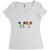 cat and dog Women's Triblend Scoop T-shirt