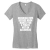 drinking before noon makes you a pirate not an alcoholic Women's V-Neck T-Shirt