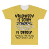 halloween is scary but carcinoid cancer is deadly spread the word help All Over Men's T-shirt