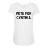 vote for cynthia Maternity Scoop Neck T-shirt