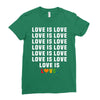 Love Is Love Ladies Fitted T-Shirt