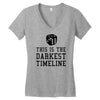 this is the darkest timeline Women's V-Neck T-Shirt