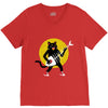rock cat V-Neck Tee