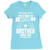 Awesome Brother Looks Like Ladies Fitted T-Shirt