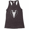 tuxedo fancy dress funny Racerback Tank