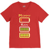 mommy low battery low energy V-Neck Tee