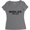 gives you Women's Triblend Scoop T-shirt