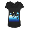 beach Maternity Scoop Neck T-shirt