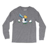 mighty hero atop a chicken Long Sleeve Shirts