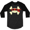 ninja pirate jolly roger 3/4 Sleeve Shirt